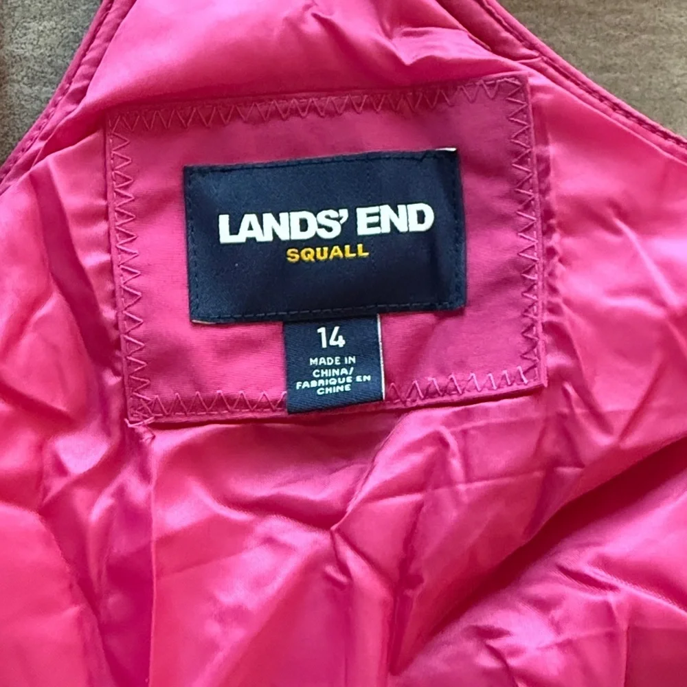 Lands’ End Kids Squall Waterproof Insulated Iron Knee Snow Bibs - Never worn